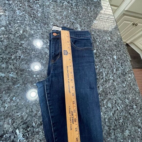 Madewell Skinny Skinny Mid Rise Dark Wash Jeans Size 27 - Picture 6 of 9